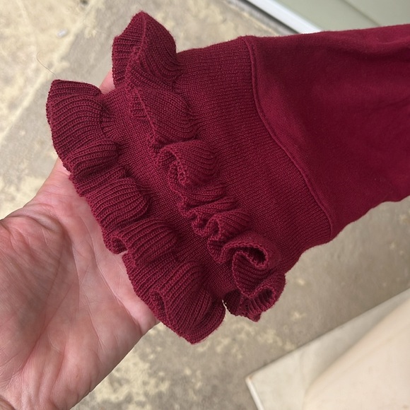 New crown & ivy cranberry long sleeve blouse - Picture 4 of 13